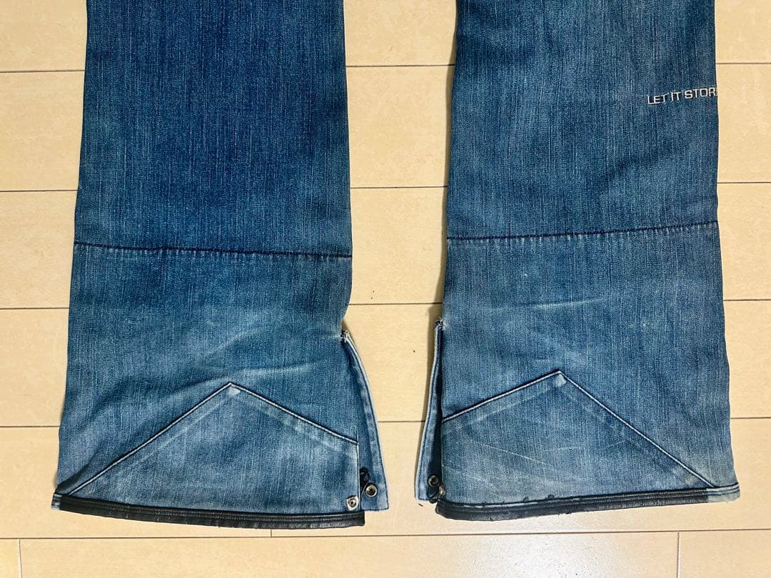 超レア！　VOLCOM スノーボードウェア　リアルデニム　上下セットアップ