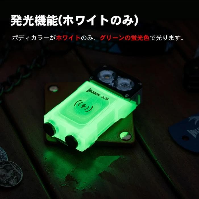 【ショールーム展示品美品】WUBEN品番【X3】フラッシュライト充電ボックス付