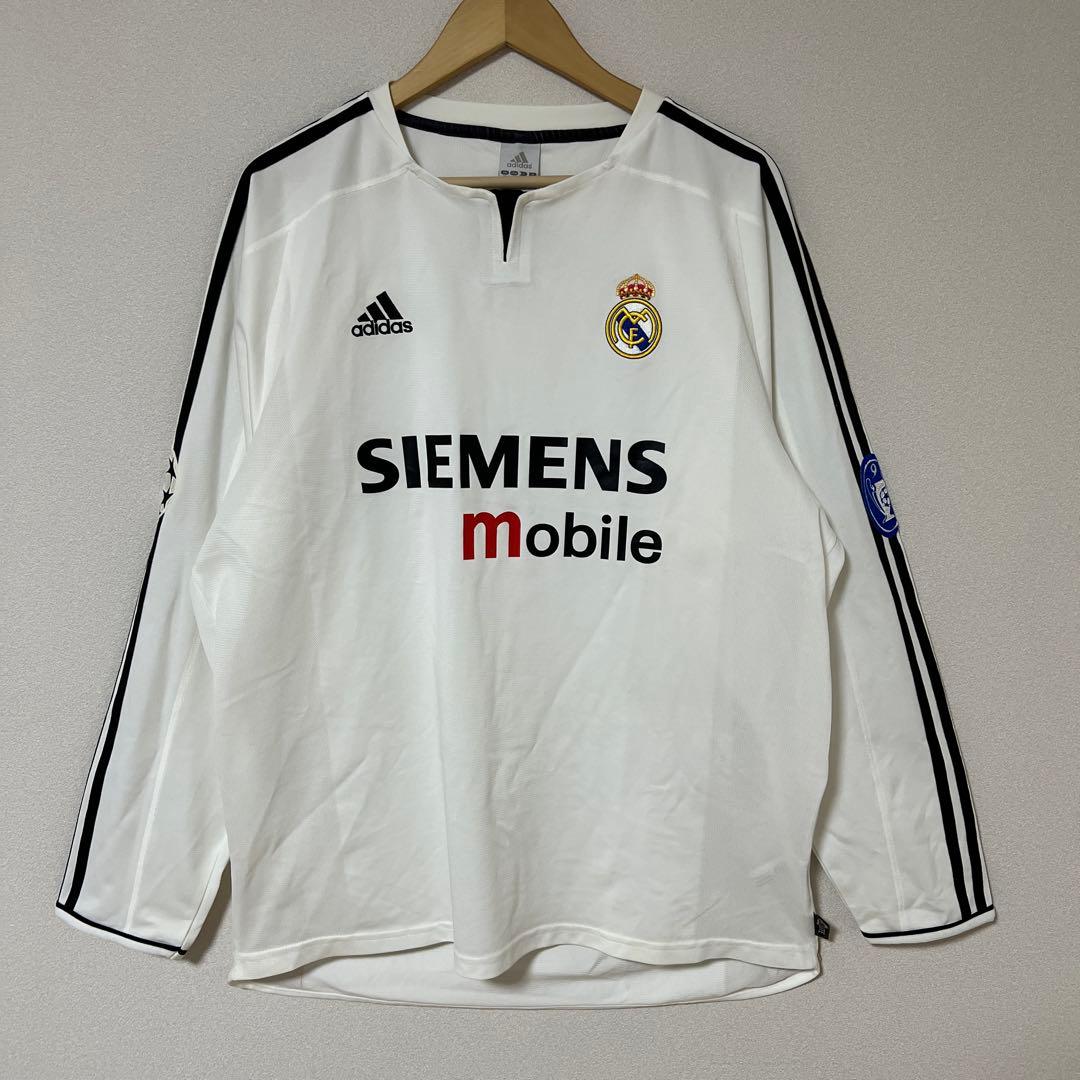 adidas レアル・マドリード　長袖ユニフォーム　03/04 XL UEFA