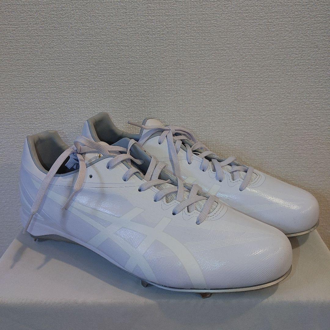 ASICS　野球　スパイク　28.0センチ ホワイト　高校野球対応