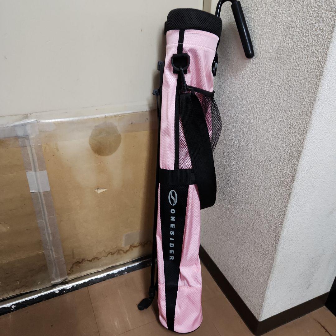 ゴルフ　セルフスタンドバッグ　ピンク 　ONESIDER