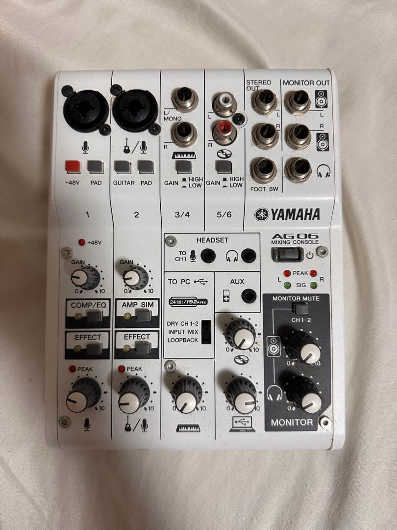 YAMAHA AG06 USBオーディオインターフェース