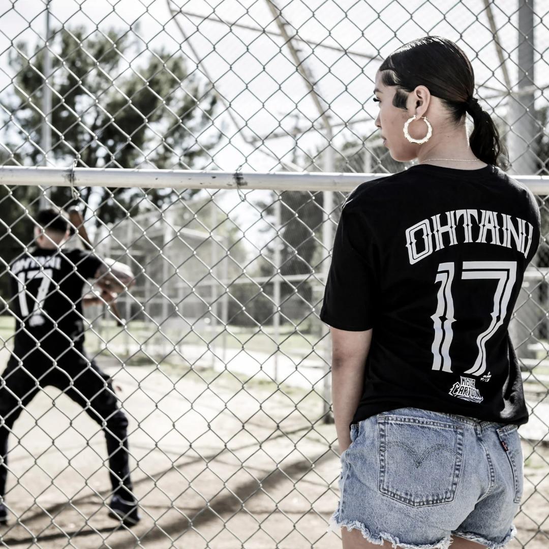 MR CARTOON DODGERS SHOHEI OHTANI TEE 黒