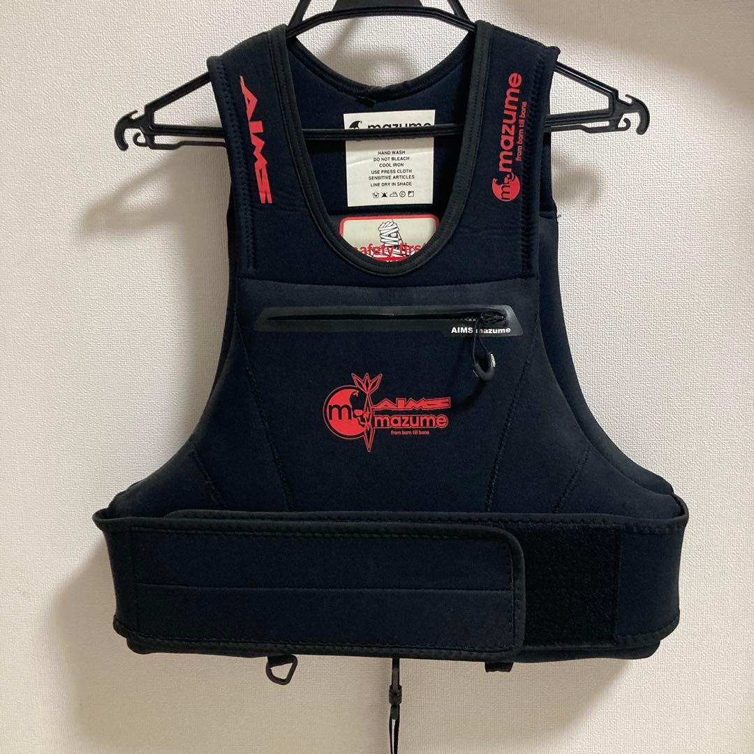 【美品】マズメ×エイムス　ライフジャケット　浮力7.5kg