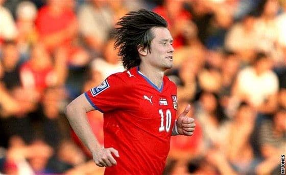08-09 チェコ代表　ロシツキー　PUMAオフィシャルユニフォーム