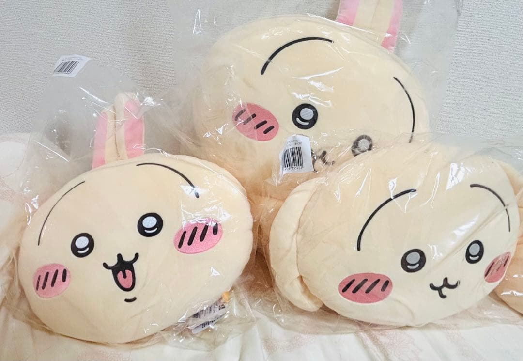 ちいかわ　うさぎだらけくじ　A賞　B賞　超BIGぬいぐるみ　フェイスクッション