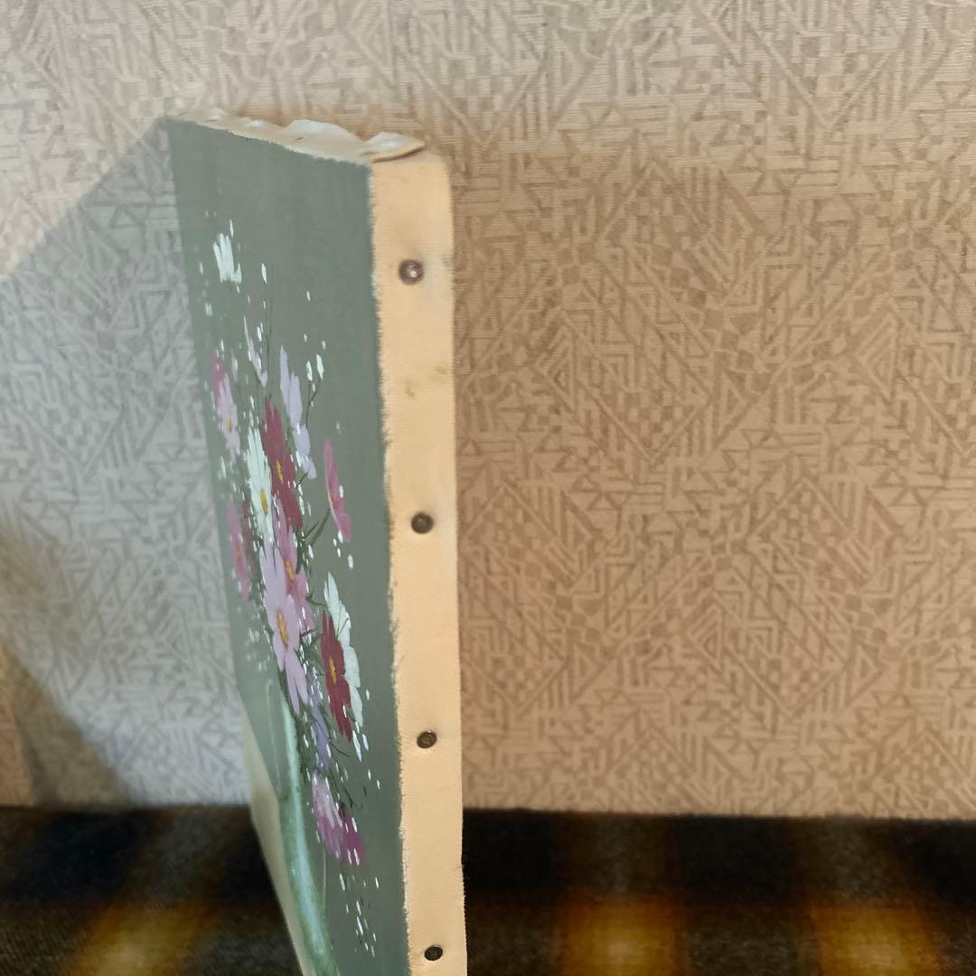 コスモス　千賀節子　油彩画