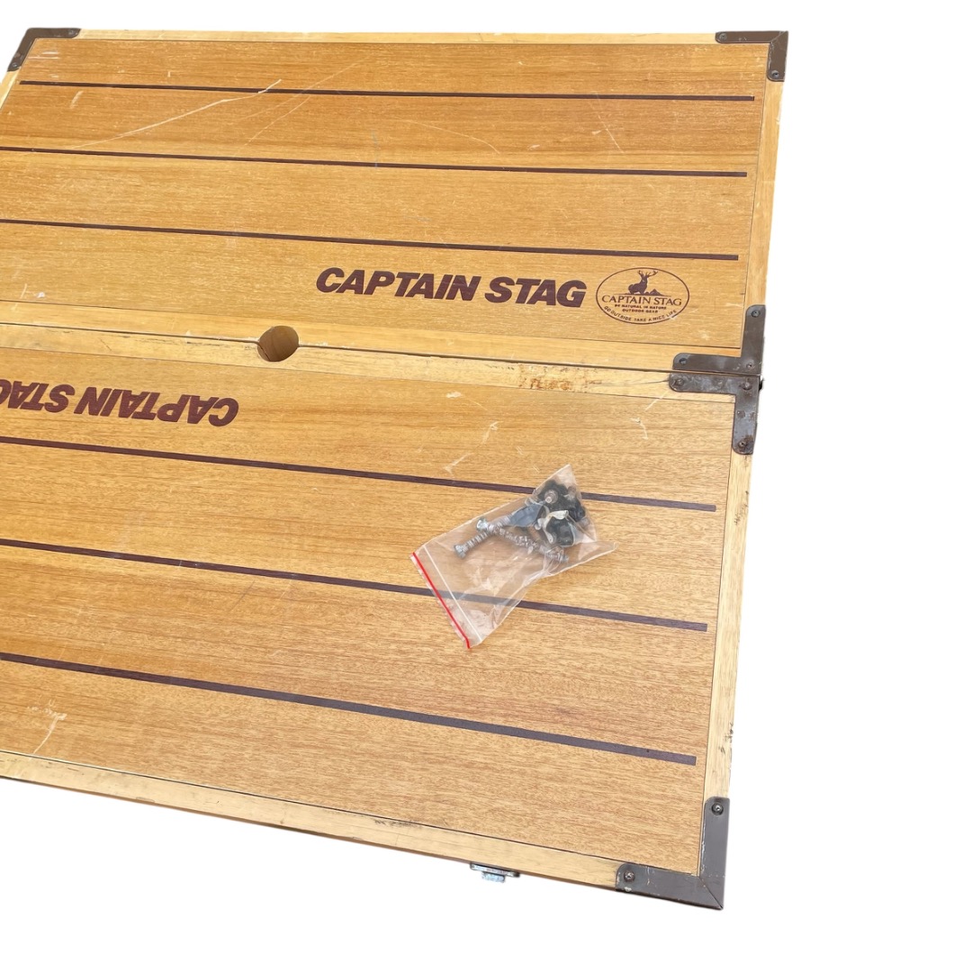 CAPTAIN STAG キャプテンスタッグ 折りたたみウッドテーブル＆チェア