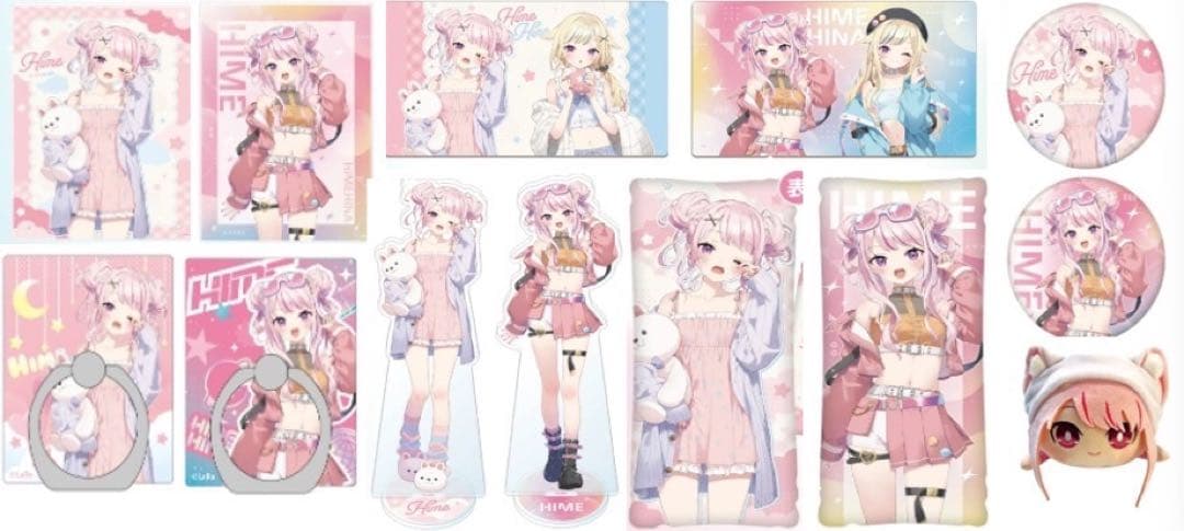 HIMEHINA田中ヒメのみ GiGO コラボ 全13種+2 アクリル 缶バッジ
