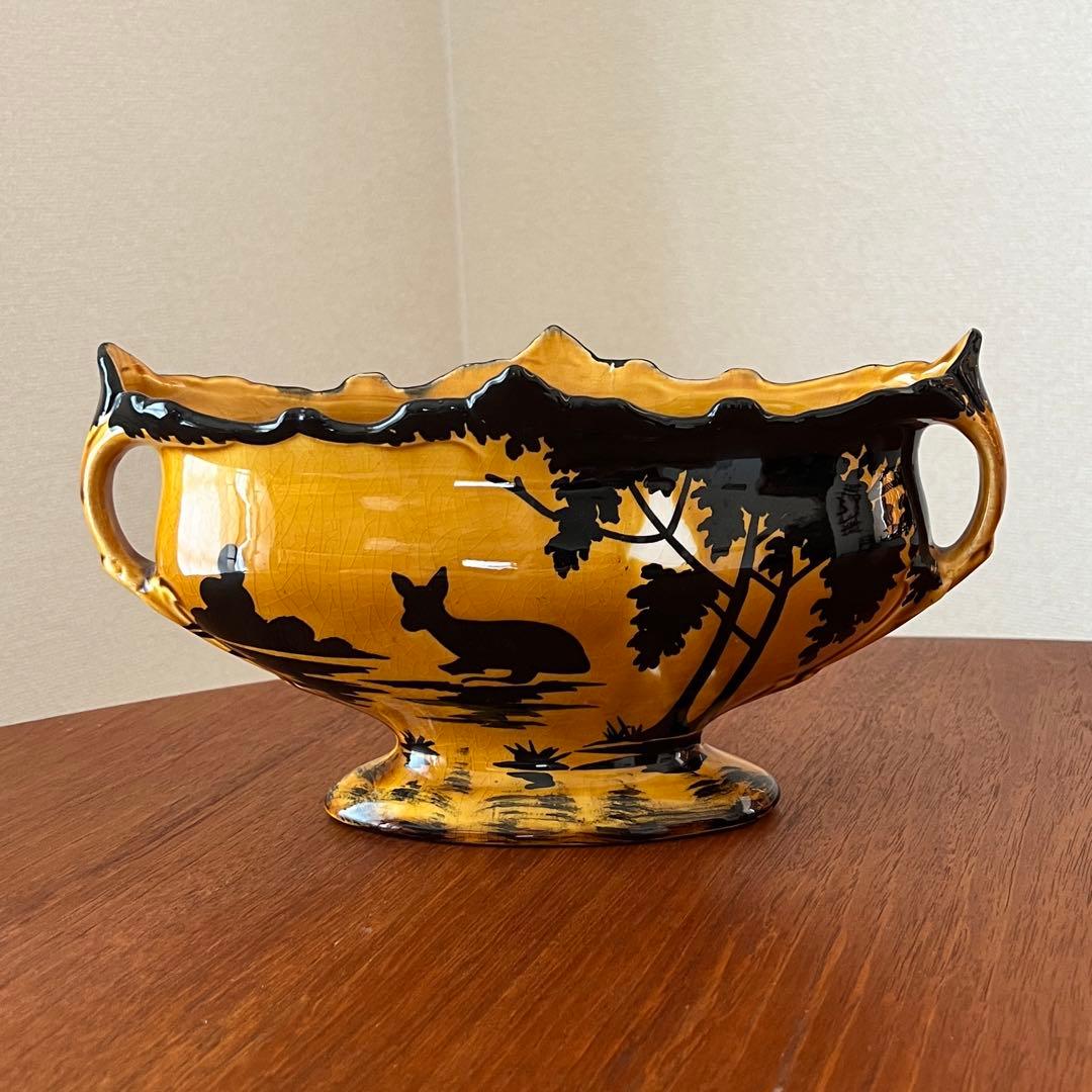 Orchies　フランス陶器　アールヌーボー　フラワーベース　陶器鉢　花瓶