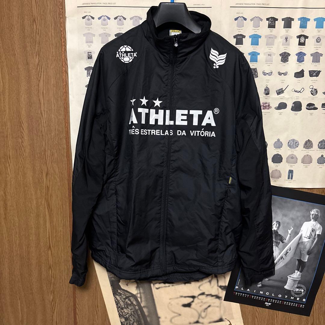 ATHLETA ブラック ウィンドブレーカー トラックパンツ セット