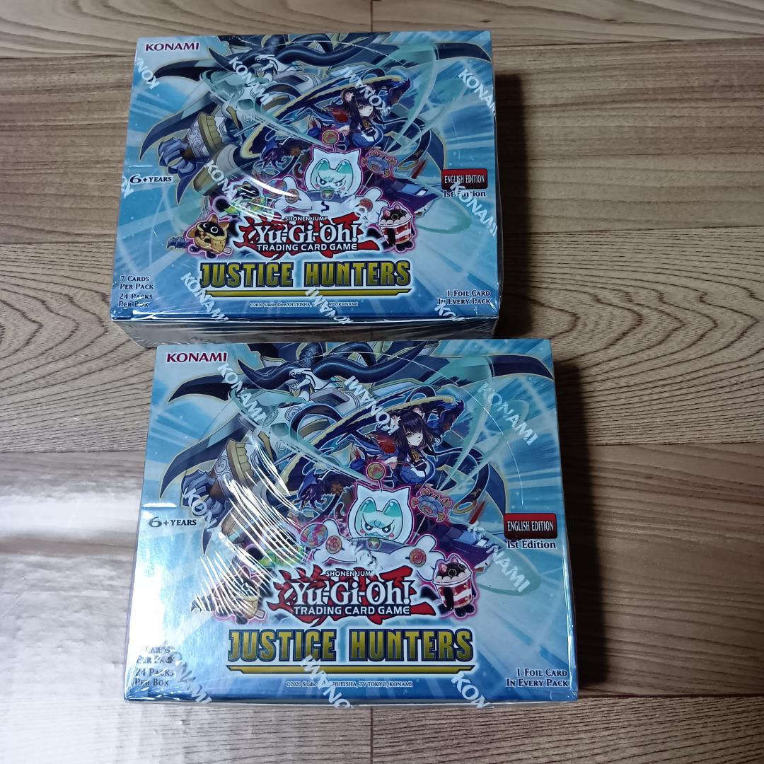 2BOXセット シュリンク付き 遊戯王 英語版 ジャスティス・ハンターズ 新品