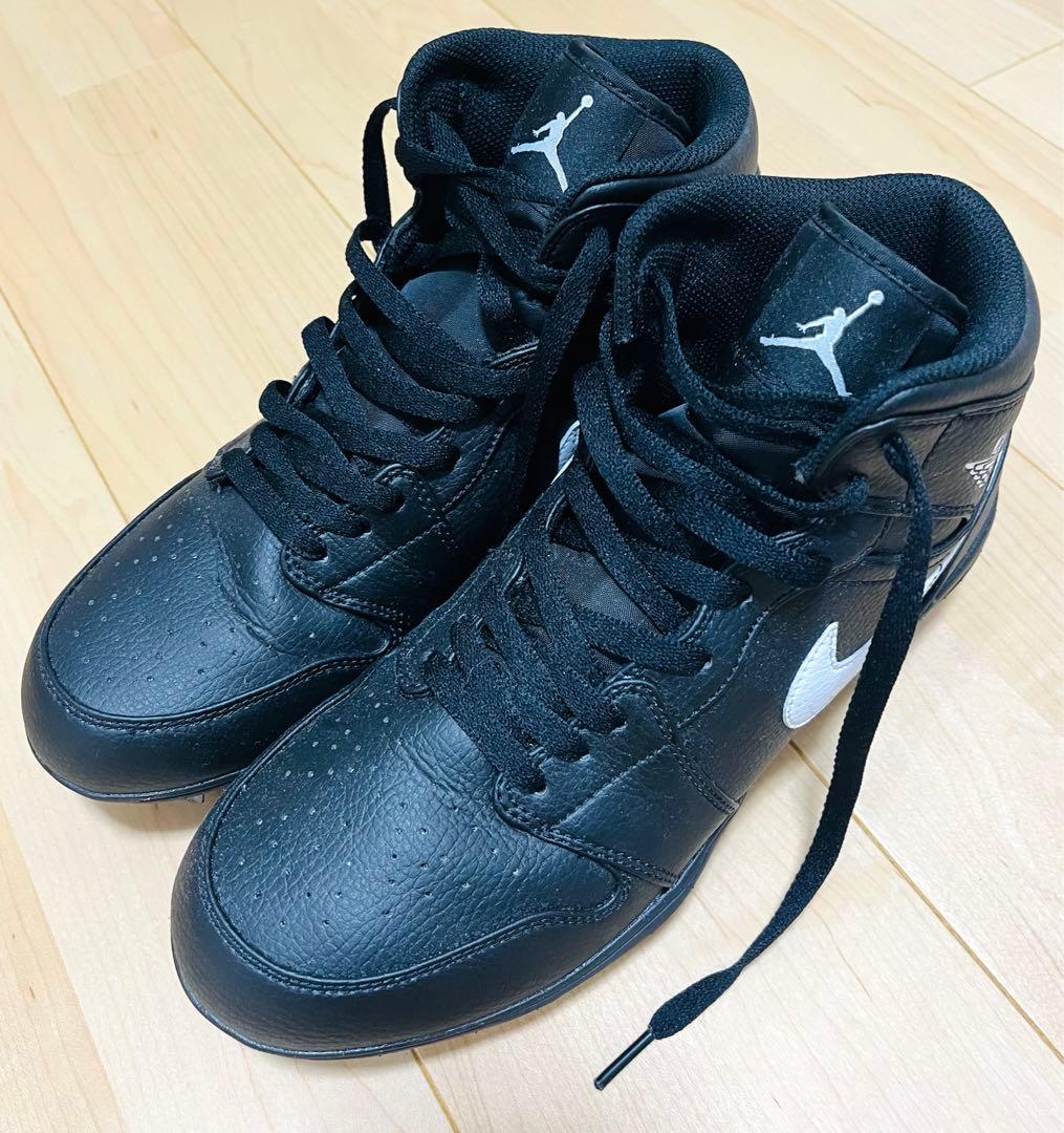 【美品】NIKE Jordan 1 Mid TD アメフト スパイク 27.5