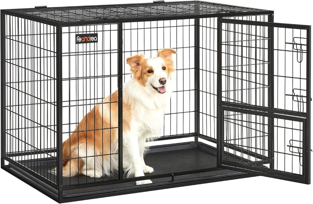 FEANDREA ペットケージ 犬ケージ 中型犬大型犬 ダブルPPD001B01