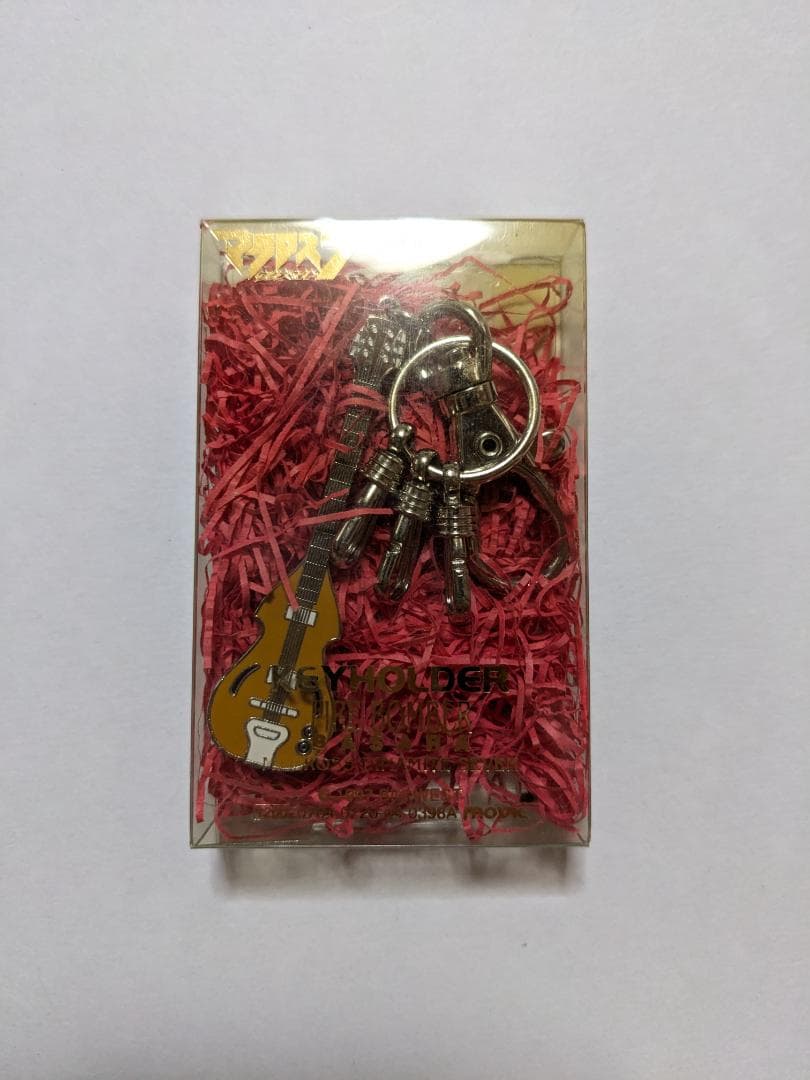 [レア]　マクロス7　熱気バサラ　ギター キーホルダー　アコギ