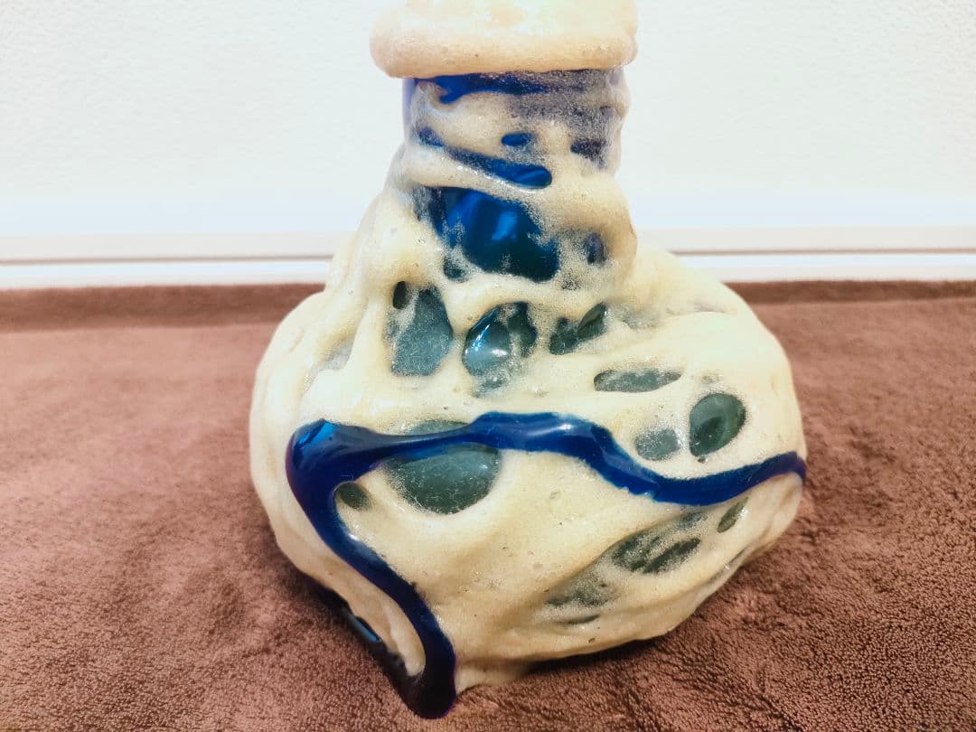 名工　稲嶺盛吉作　茶泡花瓶 超レア品！