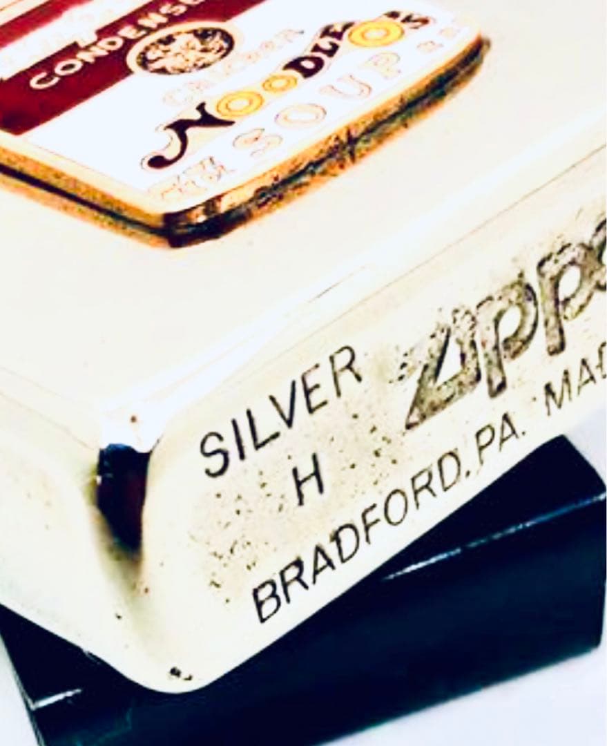 ★キャンベルスープ★シルバー銀張silver★エナメル七宝