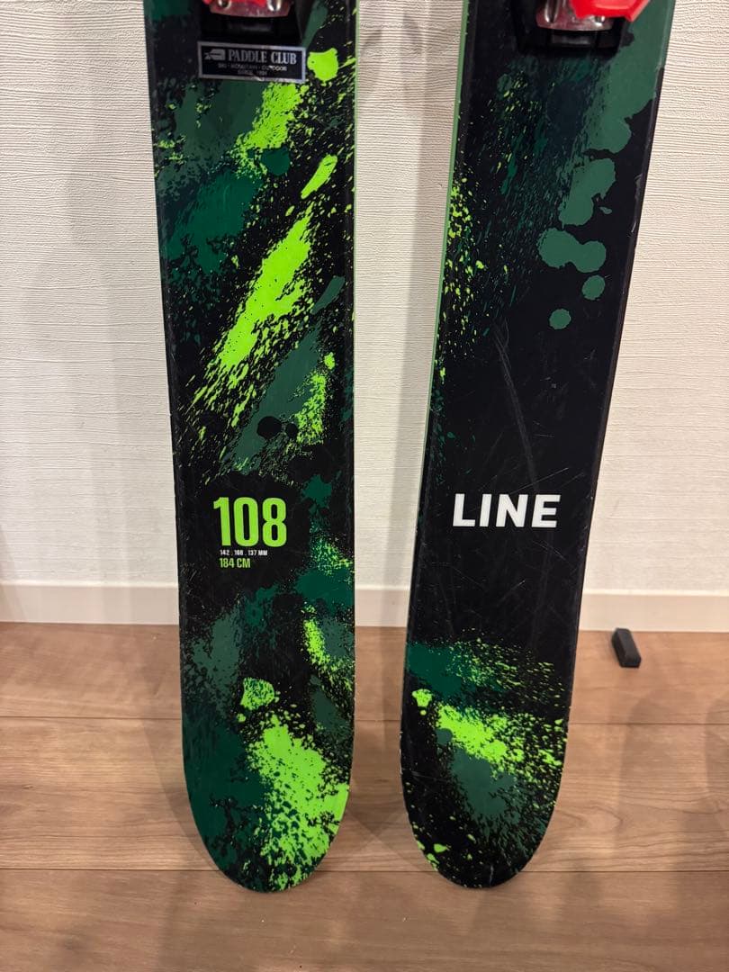 LINE BACON ファットスキー板 ビンディングセット108mm