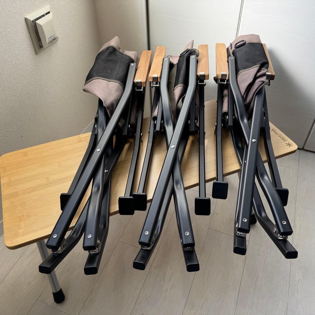 未使用 3脚セット  peak ローチェアショートグレー