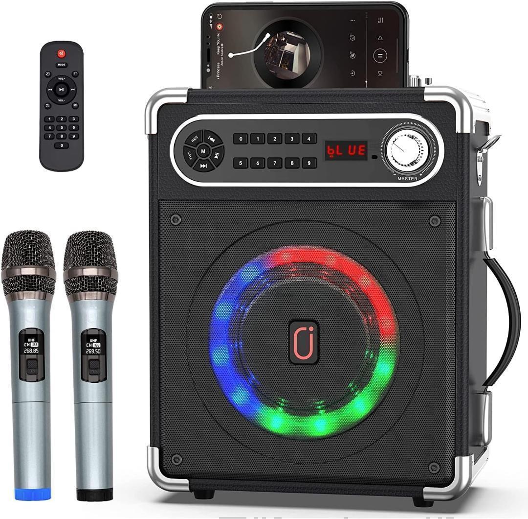 【M2165-179-140】スピーカーセット 拡声器 ワイヤレスマイク２本