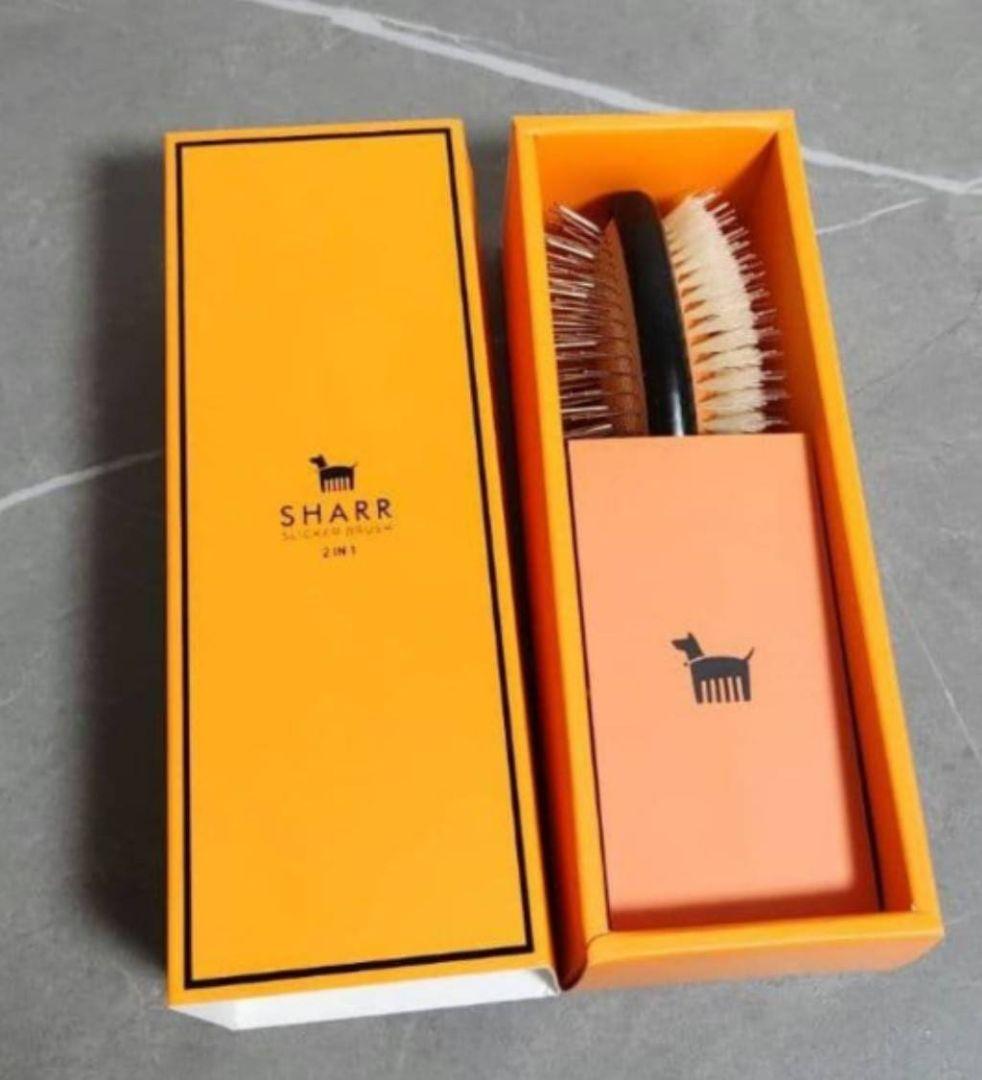 新品未使用 SHARR ブラシ 黒 オレンジ