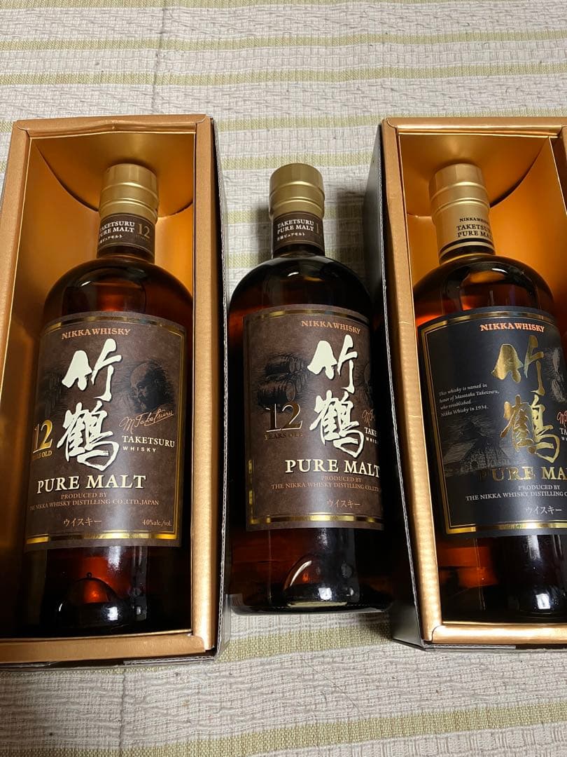 【新品未開封】終売品竹鶴12年ピュアモルト2本と竹鶴ピュアモルト