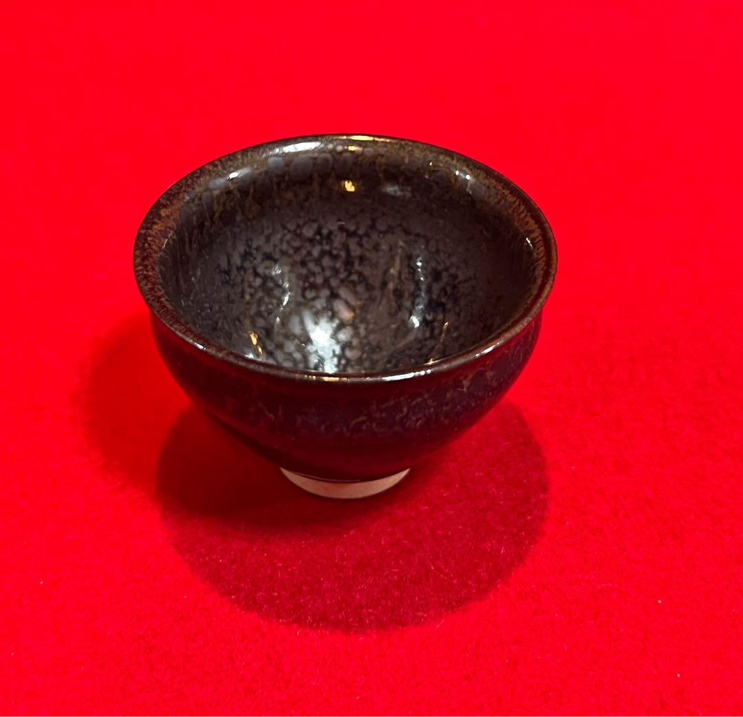 茶道具 mini建盞 油滴茶椀 茶椀 茶器 在銘
