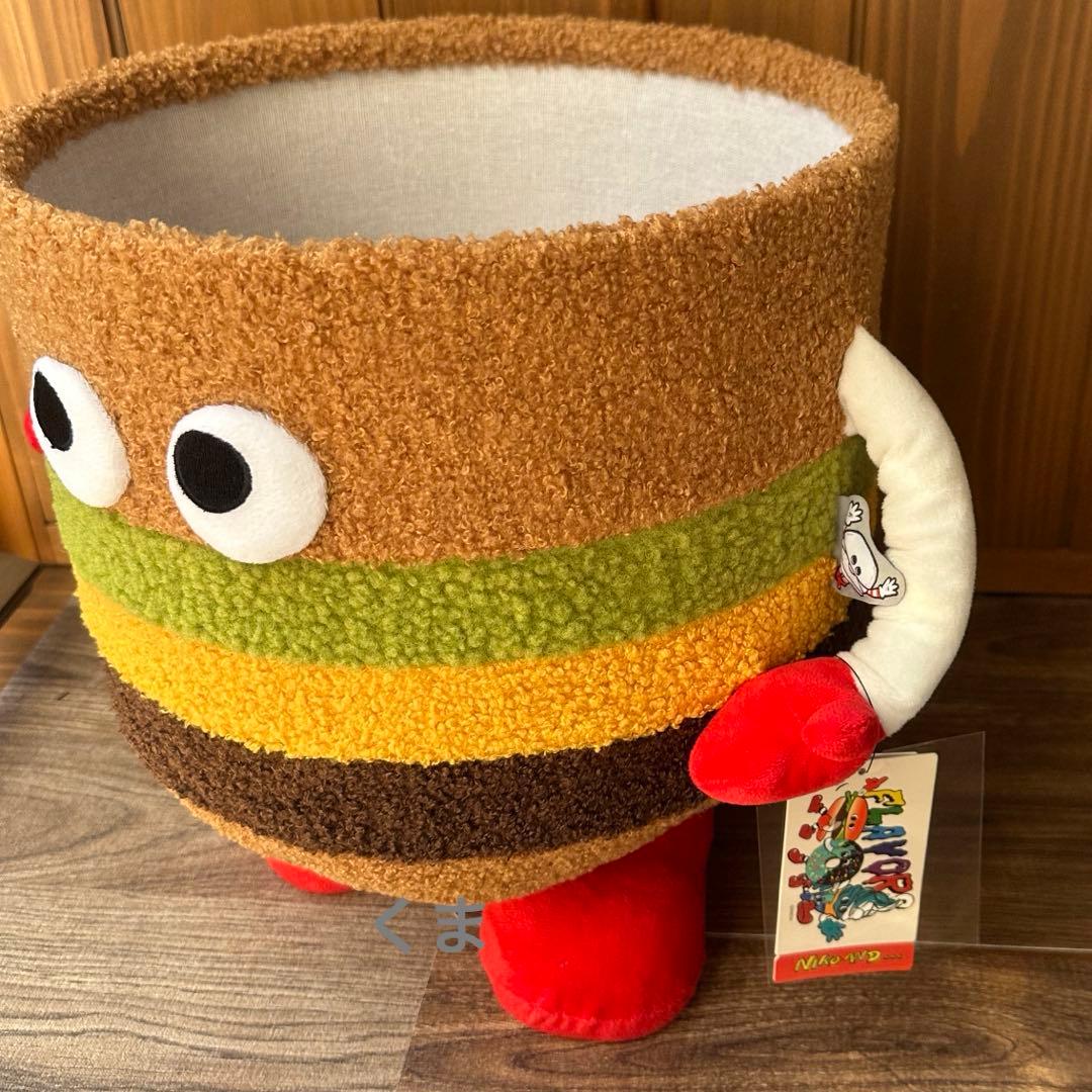 ニコアンド ×FLAVORS コラボ スタンドバスケット ハンバーガー 新品