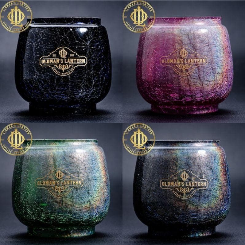 【限定】クラックグラス レインボー ピンク Feuerhand