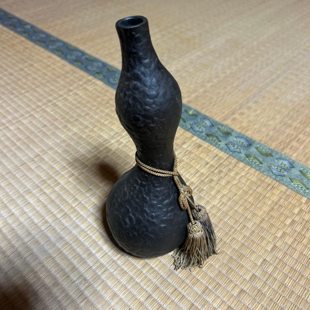 金工作家 二上常太郎 元威 作 ひょうたん型一輪挿し