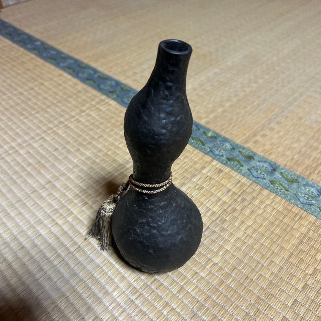金工作家 二上常太郎 元威 作 ひょうたん型一輪挿し