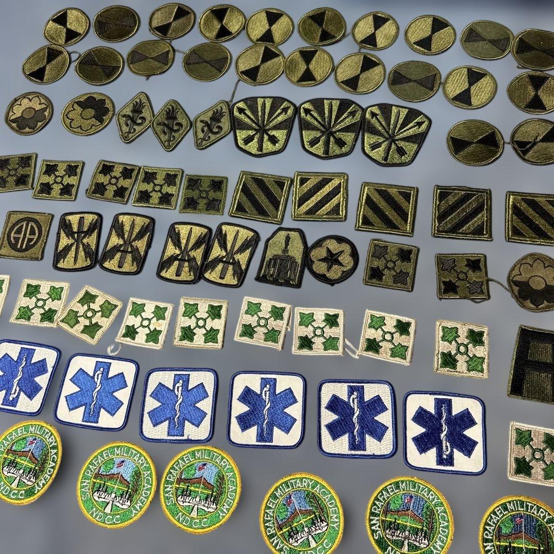 軍用刺繍パッチセット 76枚まとめ売り　ビンテージワッペン　軍物