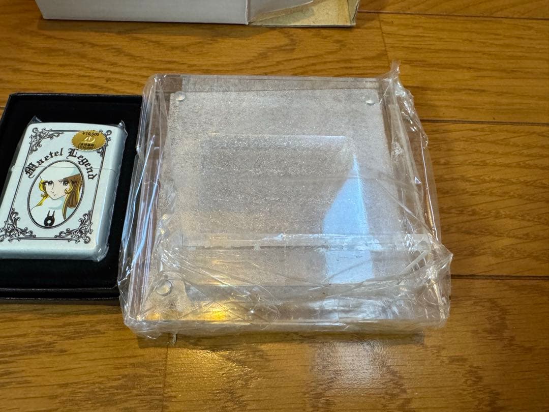 未使用貴重●銀河鉄道999 メーテル 白 ZIPPO ジッポ 台付き 松本零士