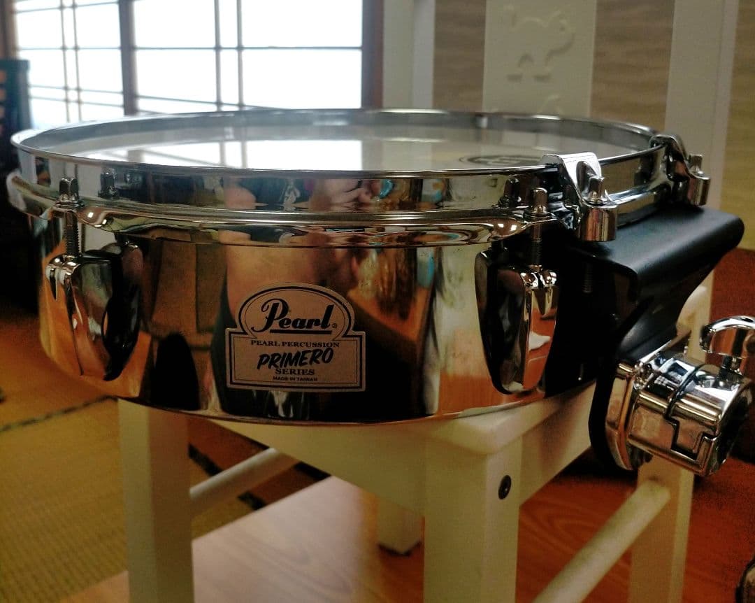Pearl シングルタム ティンバレス PRIMERO 13インチ ホルダー付