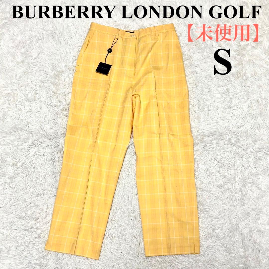 【極美品】 バーバリーロンドンゴルフ　パンツ　ノバチェック　オレンジ　S