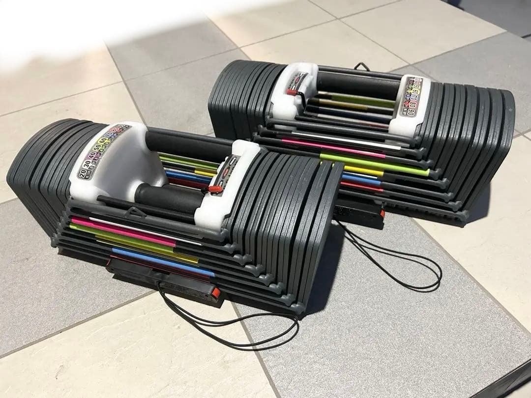 パワーブロックタイプ 可変式ダンベル 90ポンド(約41kg) ×2【手渡し】
