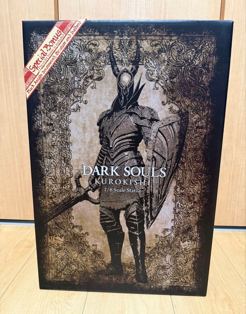 新品未開封 Gecco ダークソウル 黒騎士 スタチュー 特典武器付き