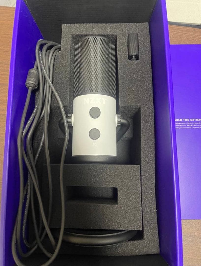 NZXT Capsule USBコンデンサーマイク（AP-WUMIC-W1）