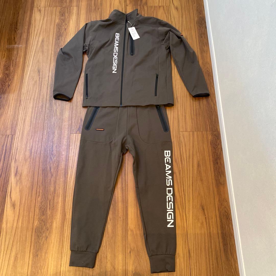 BEAMS DESIGN ジャージ上下セット Lグレー