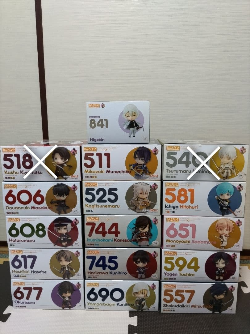 【未使用】刀剣乱舞　ねんどろいど 14点フィギュアセット