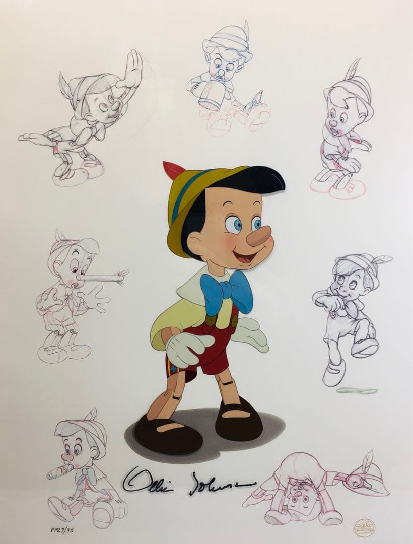 ディズニー　ピノキオ　セル画