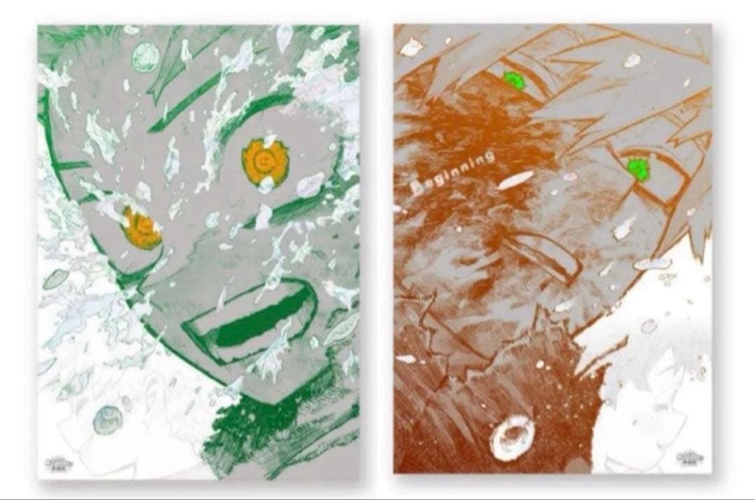 僕のヒーローアカデミア 原画展 A2 ポスター 緑谷出久 爆豪勝己B2 ポスター