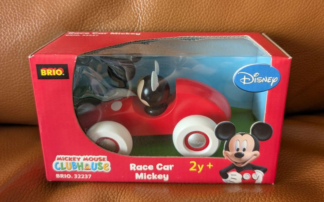 新品　ディズニー　ブリオ　レースカー　ミッキー　クラブハウス