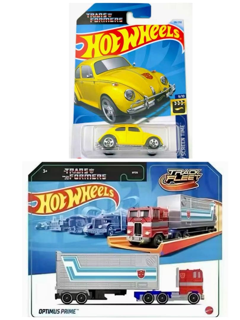 ホットウィール トランスフォーマー バンブルビー&オプティマス プライム