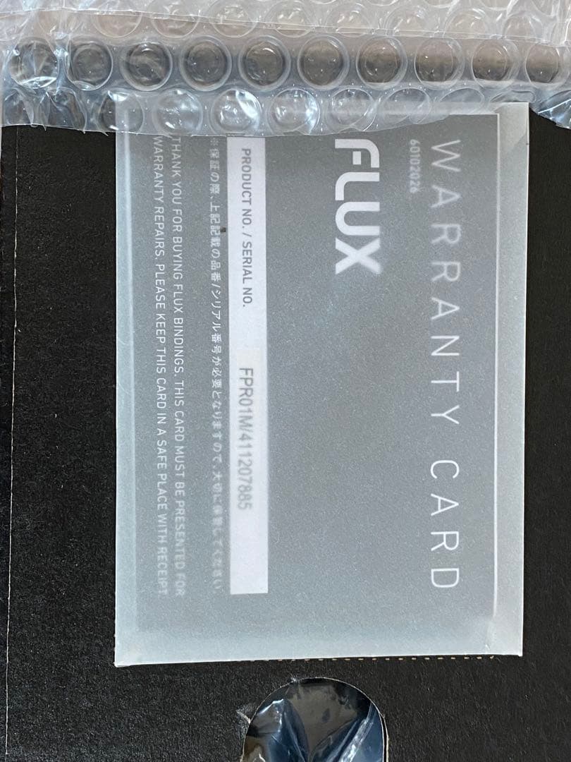 FLUX FPR01M ブラック ビンディング M