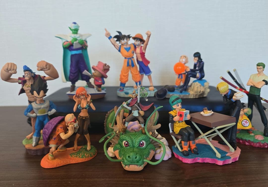 ドラゴンボールカプセル ワンピースコラボ 彩色フルコンプ