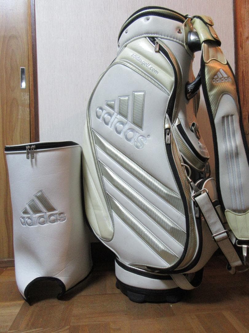 ★☆★アディダス★adidas★3点式★キャディ-バック★白★☆★