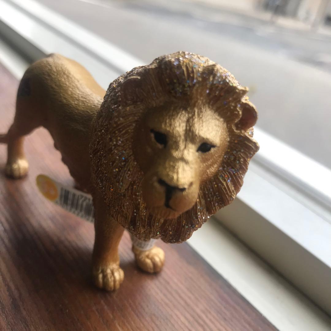 値下げ　シュライヒ　ゴールド　ライオン　schleich