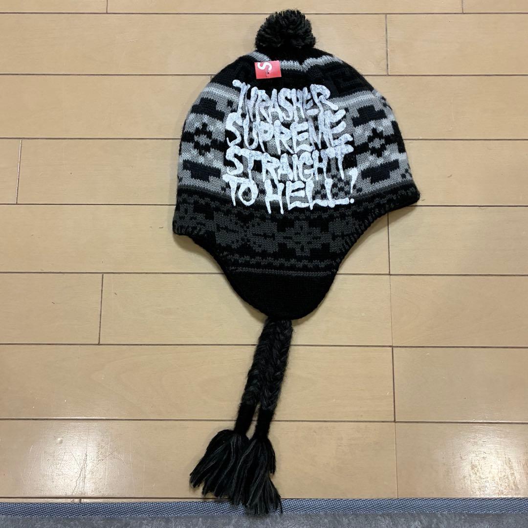 supremeスラッシャー ニット帽