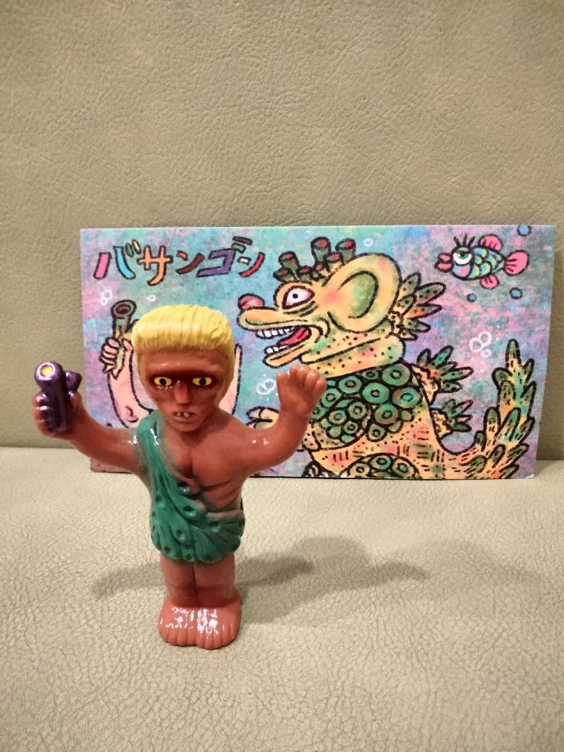 ソフビ　chubbytoys バサンゴン　黄色　izumonster 安楽安作